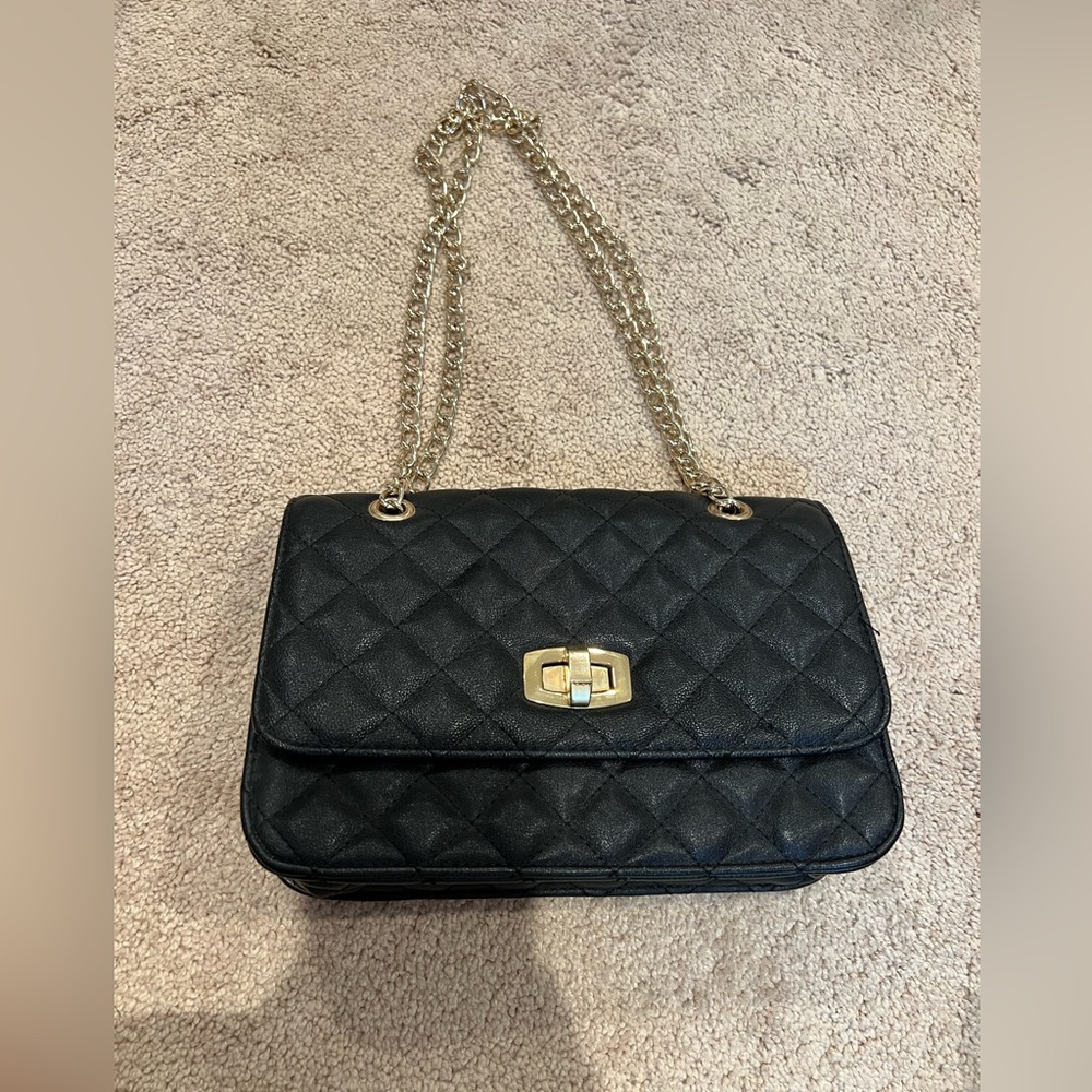 Black Leather Purse